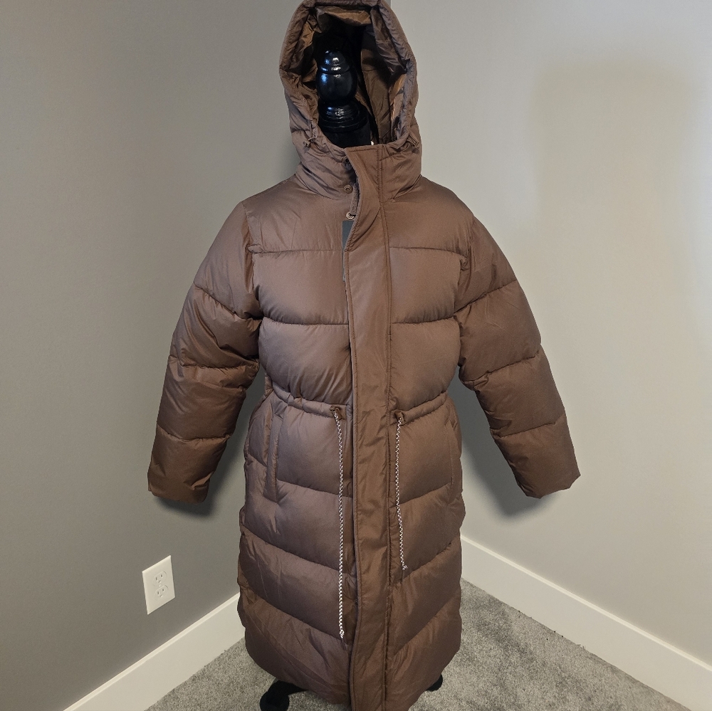 Fabletics Chocolate Brown Puffer Jacket